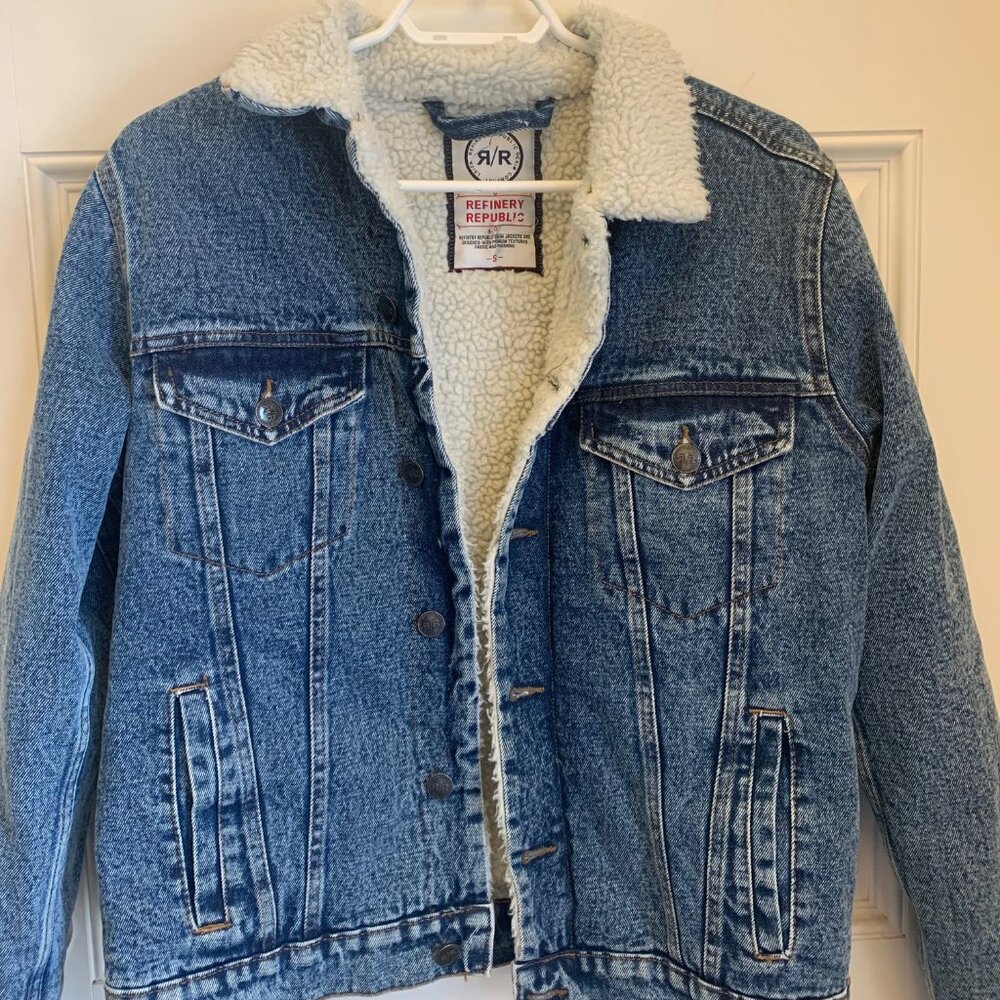 Refinery Republic Women's sherpa lined denim jacket
